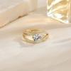Anillo de Flor de Circonita Micropavé Estilo Coreano para Mujer, Anillo Versátil Abierto con Perla, Temperamento de Celebridad de Internet, Joyería de Mano al por Mayor