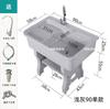 Lavadero de Piedra de Cuarzo Lavadero para Ropa Lavadero Exterior Lavadero de Mármol para Balcón Mesa de Lavado para Patio Exterior