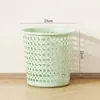 Cubo de Basura Rayado para el Hogar de Estilo Europeo Sala de Estar Dormitorio Cocina Baño Oficina Cubo de Basura Descubierto con Anillo de Presión