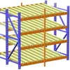 Estanterías de Inventario de Componentes Electrónicos con Rodillos Lisos, Estanterías de Flujo First-In-First-Out, Fábrica Realiza Estanterías de Clasificación de Ingeniería y Comercio Exterior