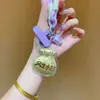 Llavero de Bolsa de la Suerte de Oro Puro 999 Colgante para Bolso para Novio, Novia, Mejor Amigo Regalo de Cumpleaños