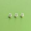 Plata Pura 999 Sólida Pez Koi Cuentas Pequeñas Accesorios de Plata Pura Pulsera DIY Hecha a Mano Cuentas Espaciadoras Cuentas Barril Materiales