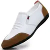 2024 novos sapatos masculinos de couro do Coringa sola macia macia sapatos casuais de negócios sapatos mocassim sapatos de trabalho segurança sapatos de pai atacado