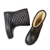 Botas de Chuva EVA Forradas com Lã para Inverno 2026 para Mulheres, Impermeáveis Antiderrapantes Quentes de Cano Médio, Sapatos de Borracha Espessados à Prova de Frio para Pesca Quente