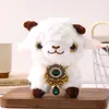 Recuerdo Collar de Cordero de Xinjiang Kashi Peluche Pequeño de Oveja Accesorios de Oveja Pequeña para Celebridades de Internet Collar de Cordero