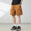 Novos Shorts Casuais Multibolsos 2026, Tendência Estilo Americano, Estilo Workwear 120g, Calça de Verão Versátil de Caimento Solto