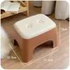 Banqueta Pequena para Uso Doméstico, Banqueta Baixa para Apartamentos de Aluguel, Banqueta Resistente e Durável para Trocar Sapatos, Mesa de Centro para Sala de Estar, Banco de Plástico com Acabamento de Alto Padrão