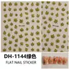 E-commerce Transfronteiriço Novo Estilo 3D Flat Ins Mais Vendido Adesivos de Unha Hot Stamping Glitter Folha de Bordo Decalques de Unha DH1144