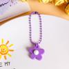 Traje de flores de colores, pequeño regalo, estilo coreano, Hyun-a, pegamento suave, pequeña campana de flores, bolso, colgante, joyería, llavero, colgante