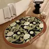 Alfombrilla de baño, con forma irregular, absorbente de agua, antideslizante, de tierra de diatomeas, para entrada de baño, inodoro y ducha, felpudo para el hogar