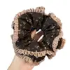 Laço de Cabelo Floral Coração Partida de Menina Coreana para Mulheres 2025 Novo Alta Qualidade Elegante Cordão de Cabelo Estilo Preguiçoso Versátil Acessório de Cabeça