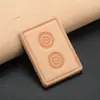 Llavero de Cuero para Mahjong Simple Hecho a Mano de Piel de Vaca Colgante de Llave de Mahjong Cuero Creativo