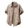 Tamanho Europeu 2026 Amazon Cross-Border Europeu e Americano Verão Novo Estilo Amazon Masculino Praia Hortênsia Manga Curta Camisa C87