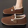 Sapatos Femininos 2026 Novo Verão Slip-On Estilo Birkenstock Bico Fechado Cadarço Sapatos Preguiçosos Fashion Casual Sapatos Baixos