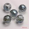 Cuentas Sueltas de Cristal de 96 Caras con Agujero Grande 12-16mm Cuentas Tierra Bolas de Vidrio Electrochapado Materiales para Joyería DIY