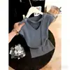 Moda de Alta Qualidade Estilo Coreano Primavera e Verão Transfronteiriça, Super Estiloso, Rejuvenescedor, Emagrecedor, Design de Laço, Blusa de Tricô Versátil