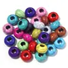 Contas de furo grande mais vendidas na Amazon uma variedade de combinação de cores forma de ábaco furo de pedra contas soltas semi-acabado feito à mão joias diy