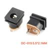 Fornecimento de energia DC soquete DC-012/015/ 017dc soquete 5.5*2.1MM macho e fêmea conector de furo redondo