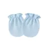 Comercio exterior Guantes de color liso europeos y americanos para recién nacidos Refuerzo elástico Guantes faciales antiarañazos Guantes elásticos para bebés 0-1 años
