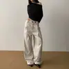 Pantalones casuales rectos de pierna ancha, estilo nuevo, estilo old money para hombre, estilo retro japonés, holgados y con caída, pantalón de traje con diseño de doble pliegue