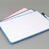 Pizarra Blanca Pequeña A4 en Inglés con Cuatro Líneas y Tres Cuadrículas, No Magnética, Tablero de Escritura Borrable en Seco, Pizarra de Dibujo Portátil de Doble Cara con Pinyin, Materiales Didácticos para el Aula