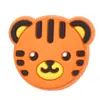 Case de Celular de Animal de Desenho Animado Acessórios para Roupas DIY Joias Decoração Plana Tigre Leão Patch Macio de PVC