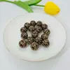 Perlas Redondas de Color Sólido Leopardo de Acrílico de 16 mm con Agujero Recto, Perlas Sueltas para Bolígrafo de Cuentas DIY, Cadena para Teléfono Móvil, Cadena para Bolso, Accesorios de Joyería