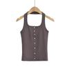 Chaleco halter de un solo pecho sin espalda, de color sólido, ajustado, sexy, estilo europeo y americano, INS, verano 2023 para mujer