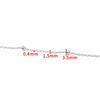 Cadena de bolas de acero inoxidable con clip para hacer collares y pulseras DIY, soldadura de cuentas, cadena cruzada, cadena de bolas de moda, cadena para suéter, cadena de joyería