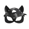 Máscara Sexy Media Cara Femenina Pareja Sexy Juego de Roles Chica Gato Sm Maid Adiestramiento Casco Accesorios