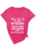 Antes de tentar machucar Camiseta Casual Versátil Feminina de Manga Curta com Decote em V da Estação Independente Amazon eBay