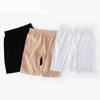Calças de segurança anti-corrida leve feminina verão plus size meninas gordas cintura alta modal seguro base shorts cinco pontos fino