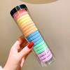 Banda de goma elástica alta sin dejar rastro para mujer, bola para la cabeza, no daña el cabello, cuerda para el cabello de color, joyería, cuerda para el cabello para adultos, anillo para el cabello negro