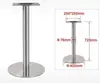 Patas de Mesa, Patas de Mesa de Barra de Acero Inoxidable, Base de Hierro Fundido, Soporte Metálico de Hierro Forjado para Mesa de Comedor, Patas Redondas para Mesa de Té, Marco de Mesa