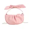 Bolsa Infantil 2026 Primavera Nuevo Estilo Plisado Lazo Lindo de Moda Versátil Moderna para Niña Bolso de Hombro Bolso Cruzado