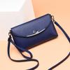 Bolso de mano para mujer con solapa y hebilla de metal, estilo sobre, estilo contemporáneo, monedero de mediana edad, bandolera de un solo hombro.