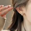 Pendientes Guriya de amor con diamantes 2024 nuevas explosiones pendientes de lujo de alta gama pendientes con pasadores de plata de ley 925