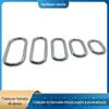 Especificações completas latão níquelado Fivela oval acessórios de ferragem para vestuário e bagagem fivela em forma de ovo aberta Fivela de rosca oval aberta