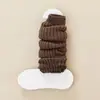 Cubiertas de Calcetín Tejidas para Otoño e Invierno, Estilo JK Lolita Japonés, Cálidas y Adelgazantes, Calcetines de Pantorrilla y Calentadores de Pierna Versátiles