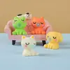 Figuras de Animales para Soplar Burbujas de Color Sólido Creativas y de Moda Adornos Lindos de Resina Decoraciones 3D para Coche