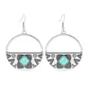 Pendientes Geométricos Populares de Aleación Estilo Resort de Playa para Mujeres Acrílico Turquesa Textura de Moda Pendientes al por Mayor