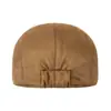 Gorra de pico de ante vintage de moda para primavera y otoño, gorra stylish hacia adelante para parejas, sombrero de pico artístico casual para usar al revés