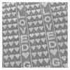 Tela de encaje de algodón con letras geométricas, tela de encaje jacquard de alta calidad, tela suave para ropa de abrigo de mujer con forma de corazón de durazno