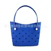 Bolsa de praia em EVA, popular na Europa e América, bolsa perfurada para férias e piscinas, bolsa de mão prática de grande capacidade para mulheres, estilo verão