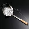 Colador de acero inoxidable grueso, colador extragrande para freír fideos y albóndigas, filtro de cocina, colador de cerca