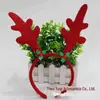 Tiara de Natal Chifre de Alce Fivela de Cabeça Faixa de Cabeça de Natal Grampo de Cabelo Infantil Adulto Acessório de Cabeça Feminino Festa Suprimentos de Natal Presilha