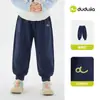 [Compra 2 y obtén 3 yuan de descuento] Familia Dudu Ropa Infantil Pantalones para Niños Primavera Pantalones Casuales para Niños Pantalones Deportivos para Niñas Ropa de Primavera Moderno