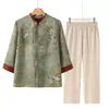 Jaquetas de Primavera para Mães de Meia-Idade e Idosas, Novas Blusas Tendência deste Ano em Estilo Chinês, Looks Estilosos para Avós e Idosos