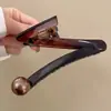Pasador de Pelo de Dibujos Animados Coreanos Lindo con Lazo para Mujeres en la Parte Trasera de la Cabeza, Tamaño Grande, Gama Alta, Versátil Pasador Accesorio para el Cabello