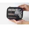 Regalo Personalizado Portátil Transparente Malla Transpirable Impermeable Gran Capacidad Equipaje de Mano Bolsa de Cosméticos Bolsa de Viaje para Lavado y Almacenamiento para Mujer